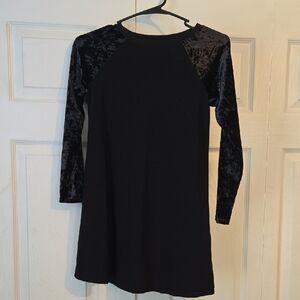 Maurices Black Velvet Kids Formal Dress